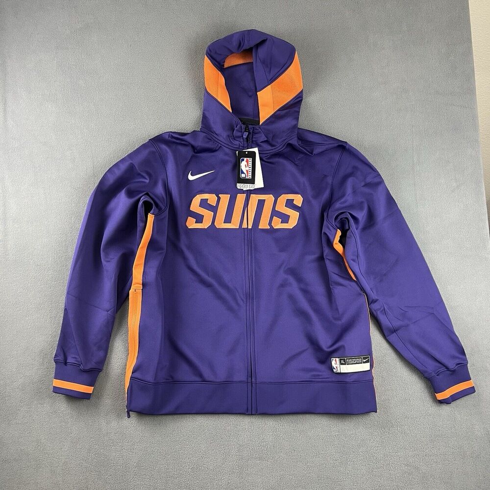 Nike Hoodie Mens Extra Large Phoenix Suns Team Issued Dri-Fit Full Zip Up Jacket